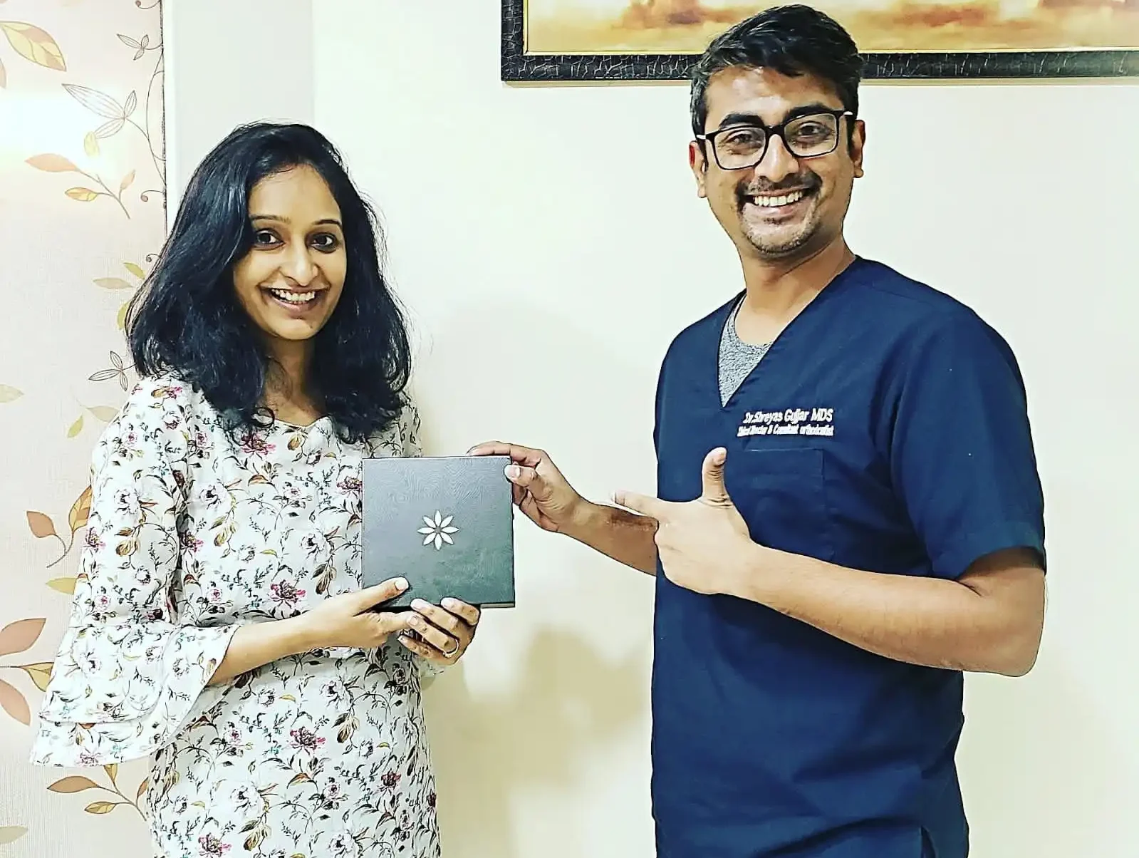 Patient 04 after receiving Invisalign treatment at Solitaire Family Dentistry Hospital with Dr. Shreyas Gujjar