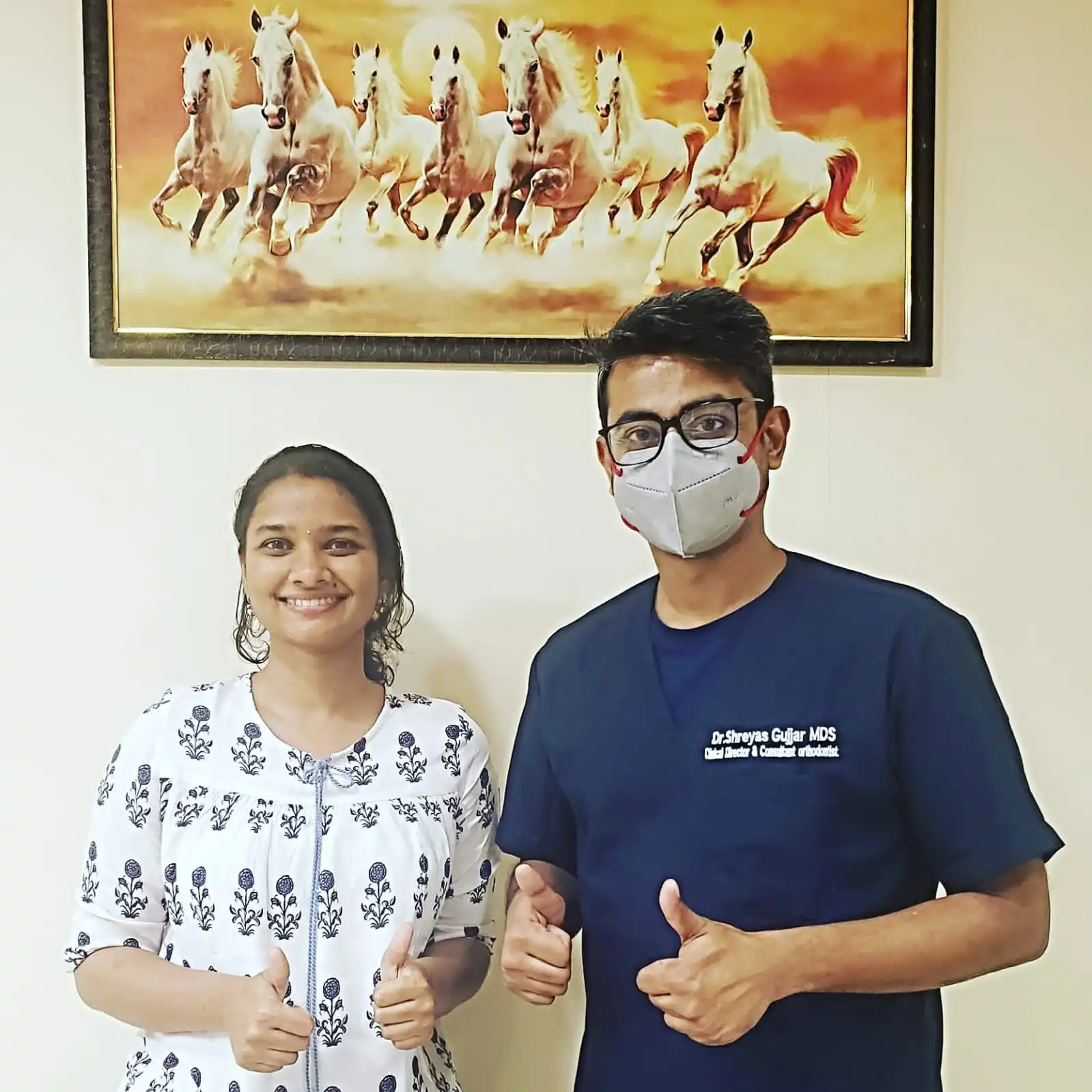 Patient 13 after receiving Digital Smile Design treatment at Solitaire Family Dentistry Hospital with Dr. Shreyas Gujjar