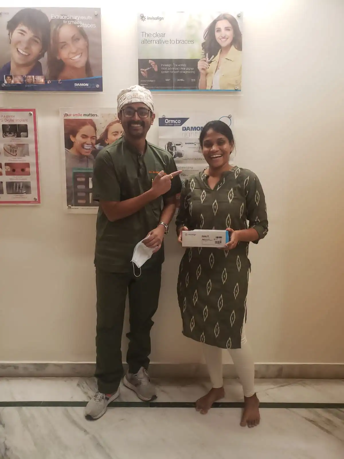 Patient 14 after receiving Dental Crowns & Bridges treatment at Solitaire Family Dentistry Hospital with Dr. Shreyas Gujjar