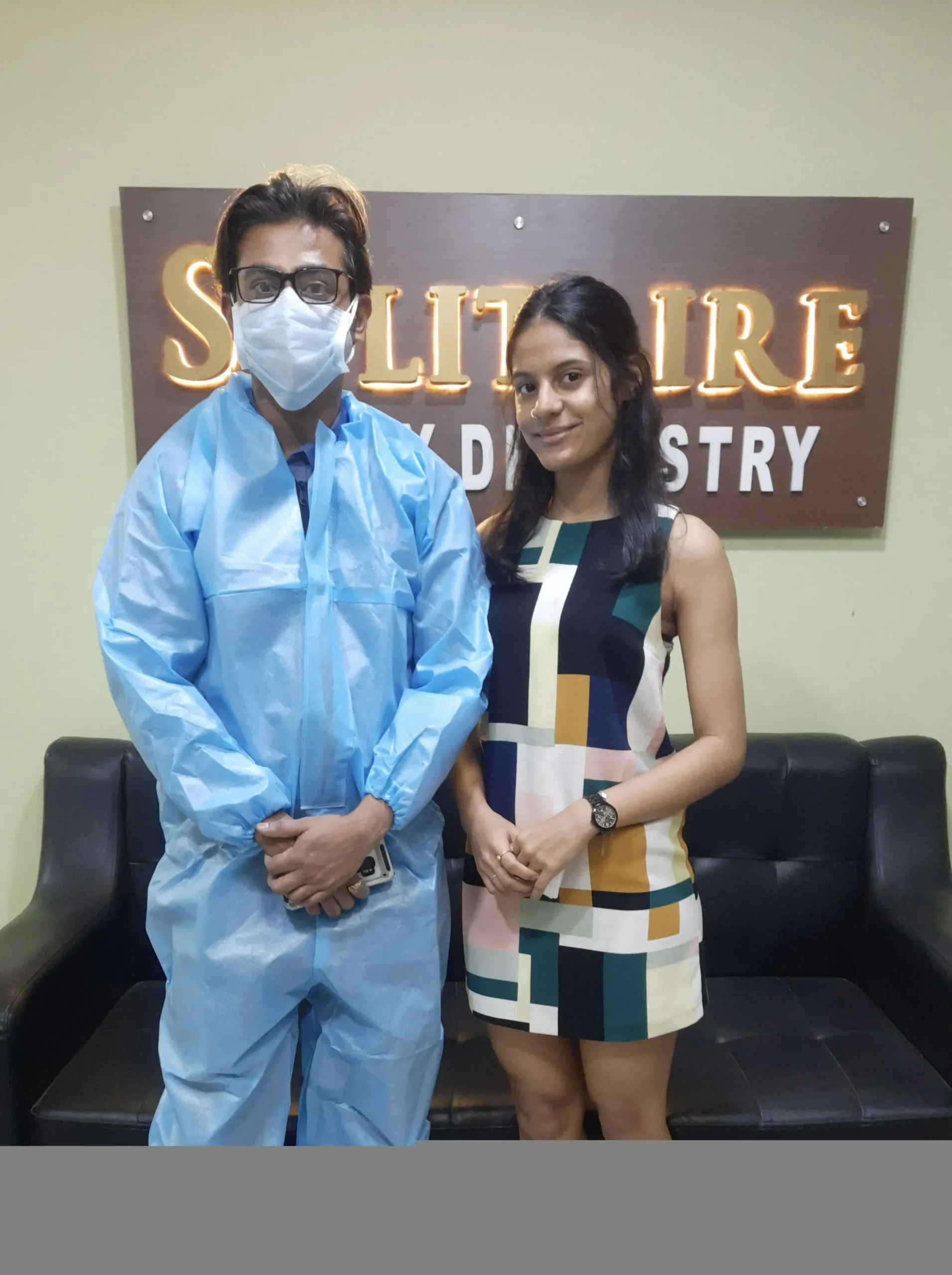 Patient 17 after receiving Aesthetic Gum Correction treatment at Solitaire Family Dentistry Hospital with Dr. Shreyas Gujjar